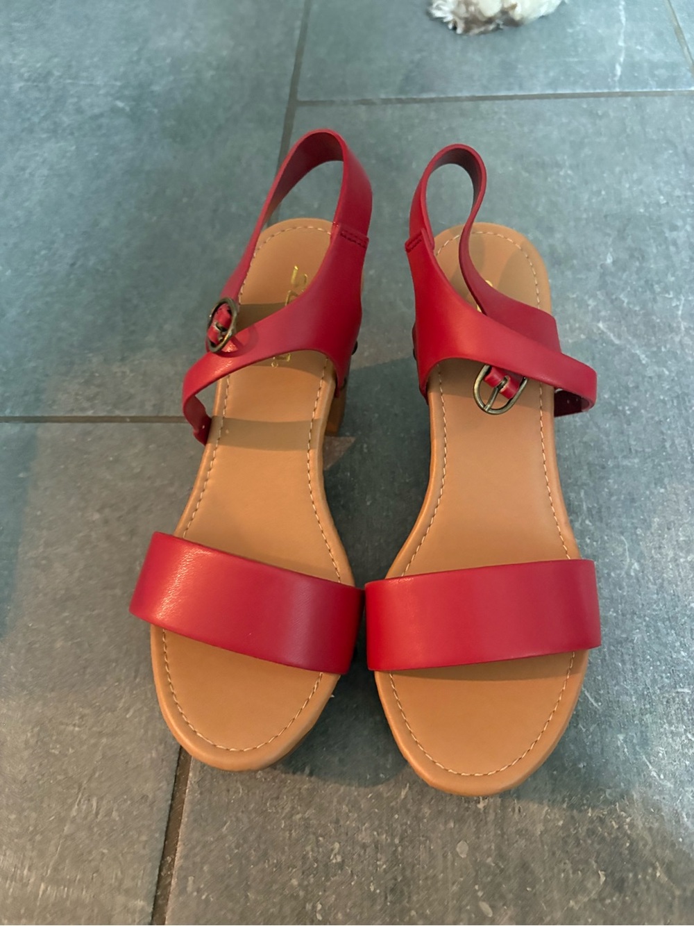 Red Women's Slingback Sandals